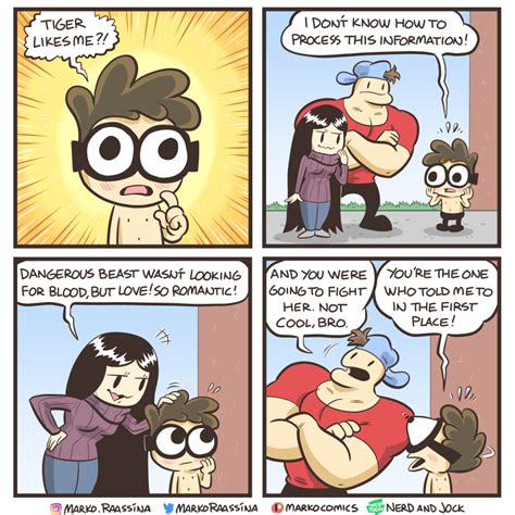 nerd jock comic|More.